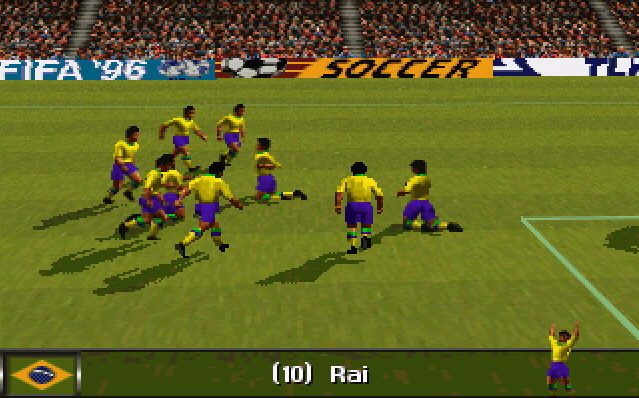 Fifa 96 Brasilia tuuletus jalkapallo ottelu