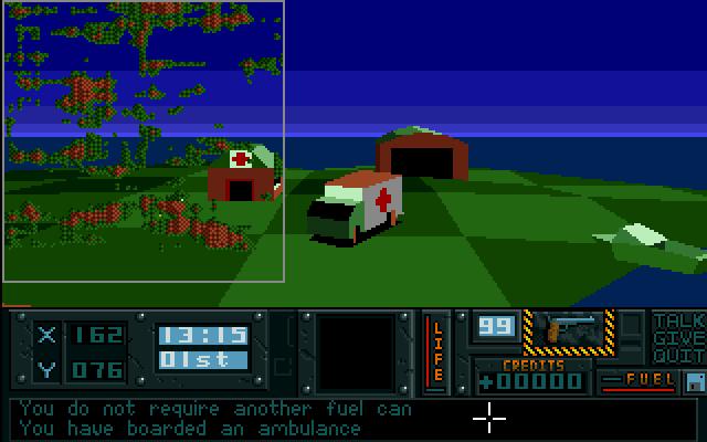 Hunter Amiga Atari Sotapeli 3D Ambulanssi