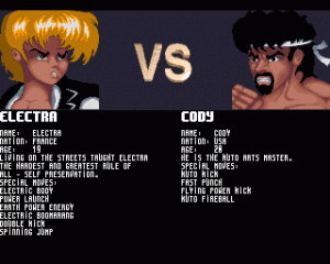 Shadow-Fighter-Amiga-Vastustajat-Tappelu-Ottelu-Electra-Cody